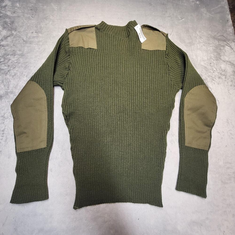 Valor Collection Sweater Pullover Mens IT 46 Green Wool Heavyweight Army